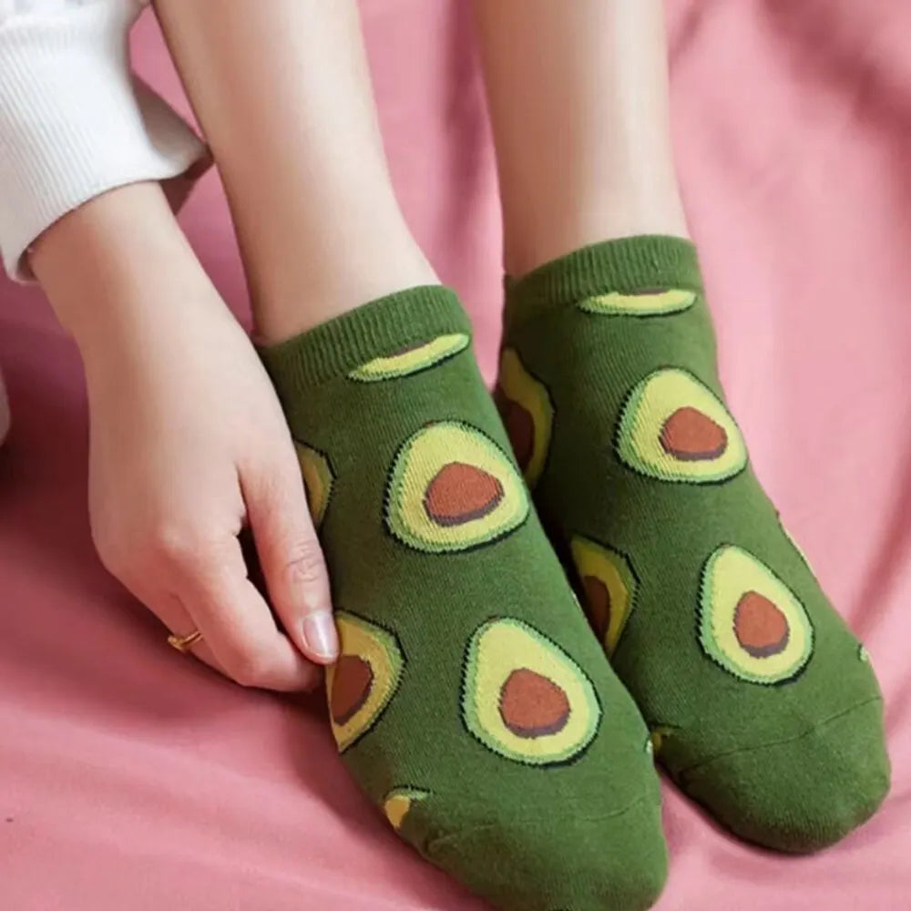 Avocado Crew Ankle Socks