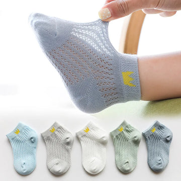 5 Pairs Ultrathin Kids Mesh Socks