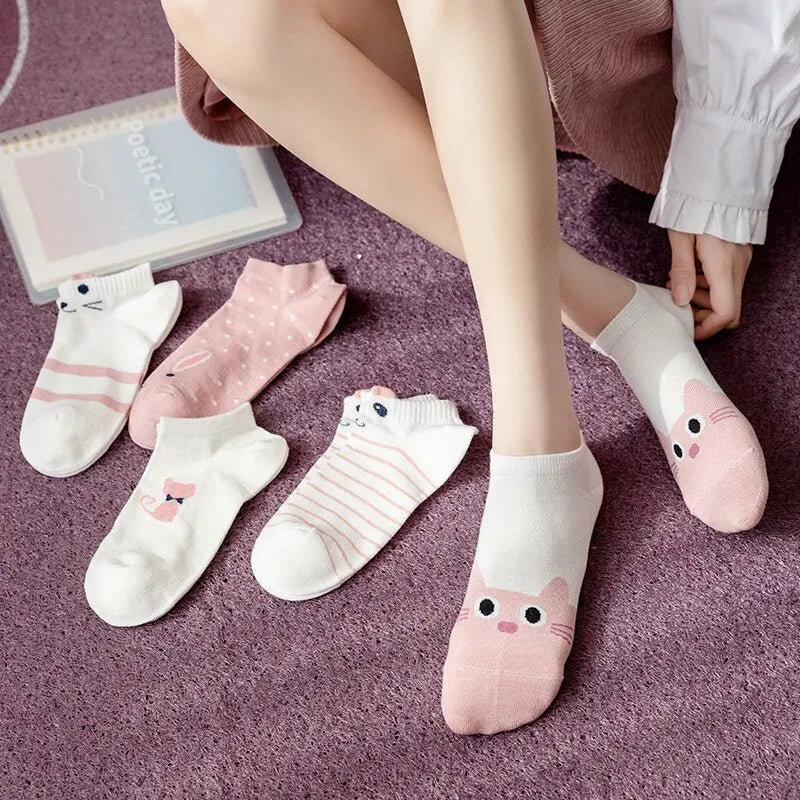 Cute Kitty Crew Socks