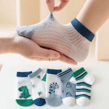 5 Pairs Kids Cotton Socks