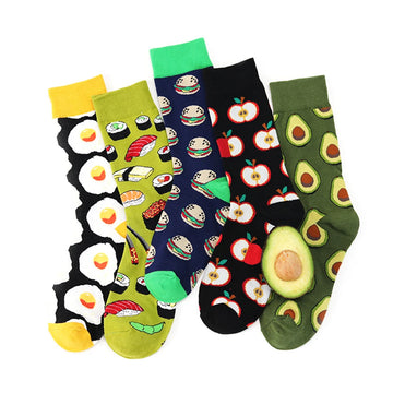 Fruit Print Harajuku Crew Socks